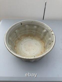 Listed Artist Don Schaumburg Large Art Pottery Bowl Signed, 12 Inches Diameter