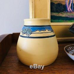 Lovely Kevin Hicks Ephraim Faience Pottery Arts & Crafts Vase