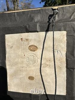 MARBLEHEAD POTTERY FRUIT & BASKET DECORATED ARTS & CRAFTS TRIVET TILE c1908-1915