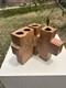 Mcentury California Studio Pottery Brutalist Sculpture Candelabrum Win Ng 3.9 Lb