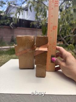 MCentury California studio pottery Brutalist sculpture candelabrum Win Ng 3.9 Lb