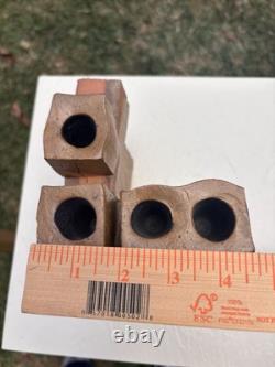MCentury California studio pottery Brutalist sculpture candelabrum Win Ng 3.9 Lb