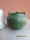 Mint Weller Arts & Crafts Matte Green 4 1/4 By 5 Geometric & Faux Buttress Pot