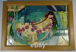 MOORCROFT Sleeping Beauty Arts & Crafts Mackintosh Framed Wall Plaque RRP £745