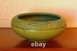 Magnificent Antique Rookwood Arts Crafts Incised Mat Cabinet Bowl X 1910 #957D