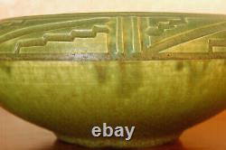Magnificent Antique Rookwood Arts Crafts Incised Mat Cabinet Bowl X 1910 #957D