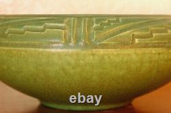 Magnificent Antique Rookwood Arts Crafts Incised Mat Cabinet Bowl X 1910 #957D