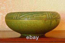 Magnificent Antique Rookwood Arts Crafts Incised Mat Cabinet Bowl X 1910 #957D