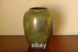 Magnificent Vintage Red Wing Art Pottery Arts & Crafts Large Nokomis Flower Vase