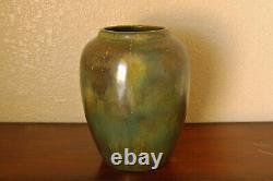 Magnificent Vintage Red Wing Art Pottery Arts & Crafts Large Nokomis Flower Vase