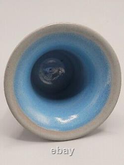 Marblehead Arts and Crafts Art Pottery Matt gray and blue