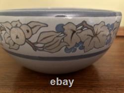 Marblehead Pottery Arts & Crafts Bowl Arthur Baggs Sarah Tutt Marks Grape Design