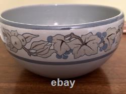 Marblehead Pottery Arts & Crafts Bowl Arthur Baggs Sarah Tutt Marks Grape Design