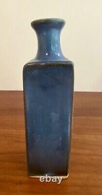 Marblehead Pottery Arts & Crafts Mid Century Modern Blue Bud Vase 1960's