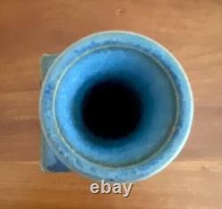 Marblehead Pottery Arts & Crafts Mid Century Modern Blue Bud Vase 1960's