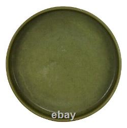 Marblehead Pottery Matte Green Arts And Crafts Low Bowl