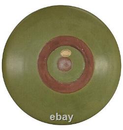 Marblehead Pottery Matte Green Arts And Crafts Low Bowl