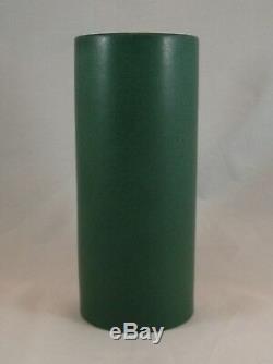 Marblehead Pottery Matte Green Arts & Crafts Cylinder Shape Vase