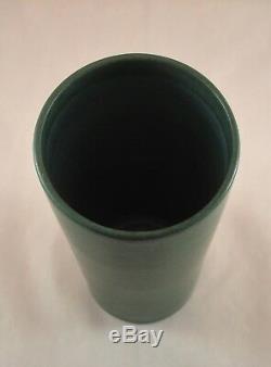 Marblehead Pottery Matte Green Arts & Crafts Cylinder Shape Vase