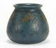 Marblehead Pottery Floral Decorated Vase Arts & Crafts Matte Blue Green Red