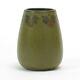 Marblehead Pottery Fruit Decorated Matte Green Vase Ht Arts & Crafts