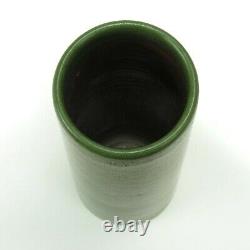 Marblehead Pottery undecorated 7.25 cylinder vase Arts & Crafts matte green