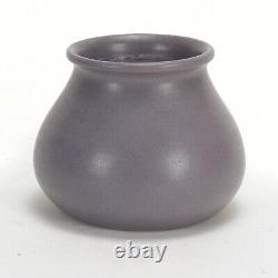 Marblehead Pottery undecorated handthrown matte lavendar vase arts & crafts AEB