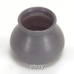 Marblehead Pottery undecorated handthrown matte lavendar vase arts & crafts AEB