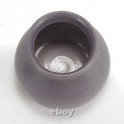 Marblehead Pottery undecorated handthrown matte lavendar vase arts & crafts AEB