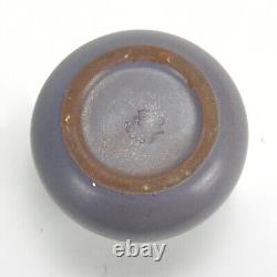 Marblehead Pottery undecorated handthrown matte lavendar vase arts & crafts AEB