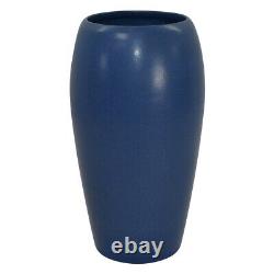 Marblehead Vintage Antique Arts and Crafts Art Pottery Matte Blue Vase 13