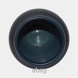 Marblehead Vintage Arts and Crafts Pottery Large Blue Bulbous Ceramic Vase