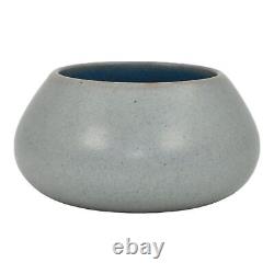 Marblehead Vintage Arts and Crafts Pottery Mottled Matte Gray Ceramic Vase 9