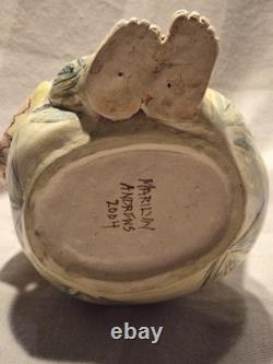 Marilyn Andrews(1942-2019)2004 Studio Pottery Whimsical Artisan Pitcher -1 Of 1 Marilyn Andrews(1942-2019)2004 Studio Pottery Whimsical Artisan Pitcher -1 Of 1