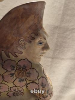 Marilyn Andrews(1942-2019)2004 Studio Pottery Whimsical Artisan Pitcher -1 Of 1