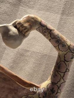 Marilyn Andrews(1942-2019)2004 Studio Pottery Whimsical Artisan Pitcher -1 Of 1