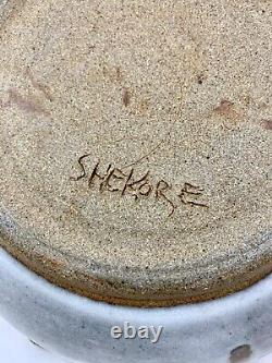 Mark Shekore Studio Crafted Large Stoneware Signed Potter Casserole Dish 9 X 7