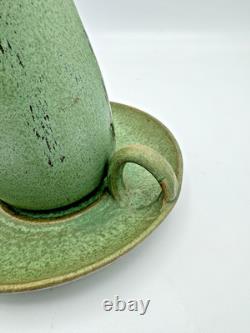 Matte Green Arts And Crafts Chamber Stick