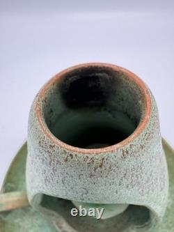 Matte Green Arts And Crafts Chamber Stick