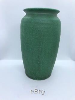 Matte Green Arts and Crafts Studio Pottery