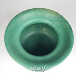 Matte green mission arts and crafts Roycroft Era cuspidor spitoon Vase