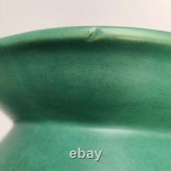 Matte green mission arts and crafts Roycroft Era cuspidor spitoon Vase