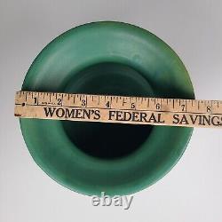 Matte green mission arts and crafts Roycroft Era cuspidor spitoon Vase