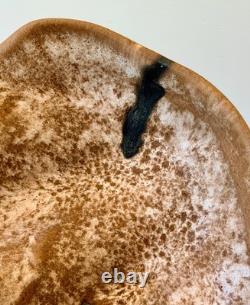 McCarty Merigold Mississippi Nutmeg Studio Art Pottery Shell Bowl Plate Vtg