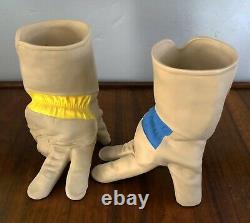 Michael Harvey Craft Bisque Porcelain Garden Glove Hand Vase Planter Pop Surreal