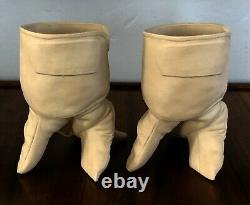 Michael Harvey Craft Bisque Porcelain Garden Glove Hand Vase Planter Pop Surreal