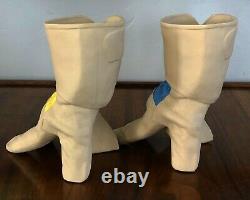 Michael Harvey Craft Bisque Porcelain Garden Glove Hand Vase Planter Pop Surreal