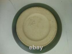 Mid Century Studio Art Pottery Bowl Green Arts And Crafts Glaze Signed