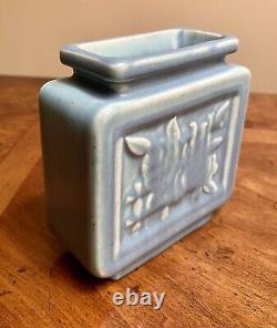 Mission Arts & Crafts Rookwood American Art Pottery Dusty Blue Vase 1935 MINT