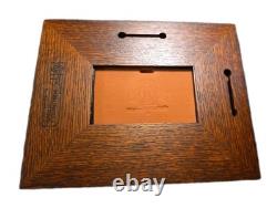 Mission Guild Studio Framed Art Clay Tile Emerson Quote With Tree